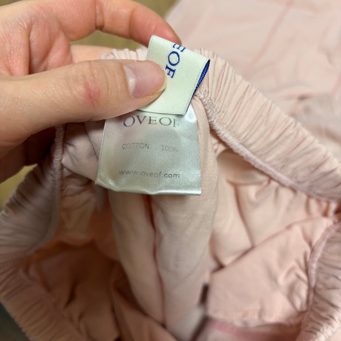 Oveof 오브오브 Pio 스트링 팬츠 핑크 상품이미지6