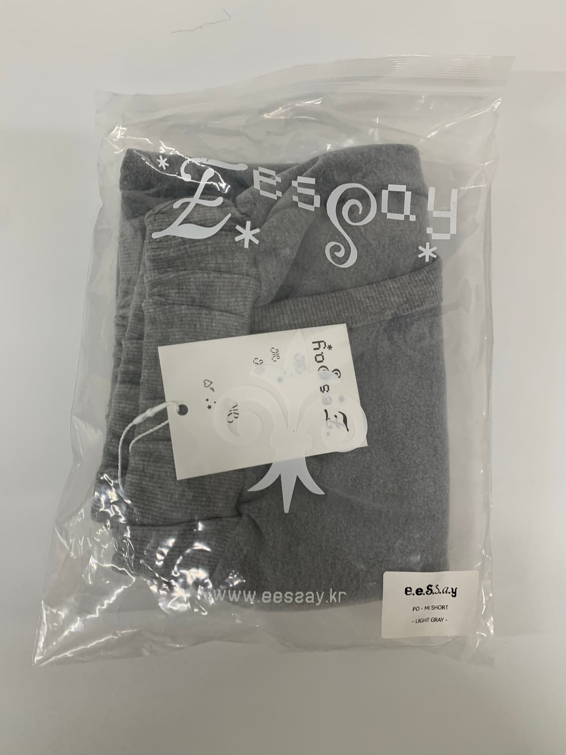 EESSAY PO - MI SHORTS - LIGHT GRAY 상품이미지5