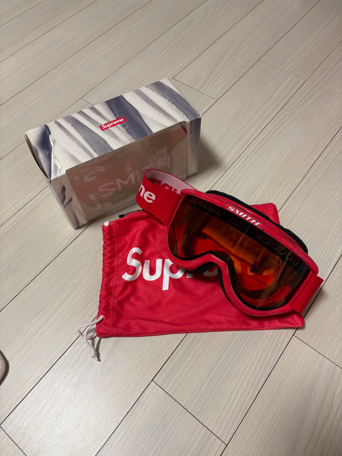 슈프림 스미스 스노우 고글 레드 상품이미지1