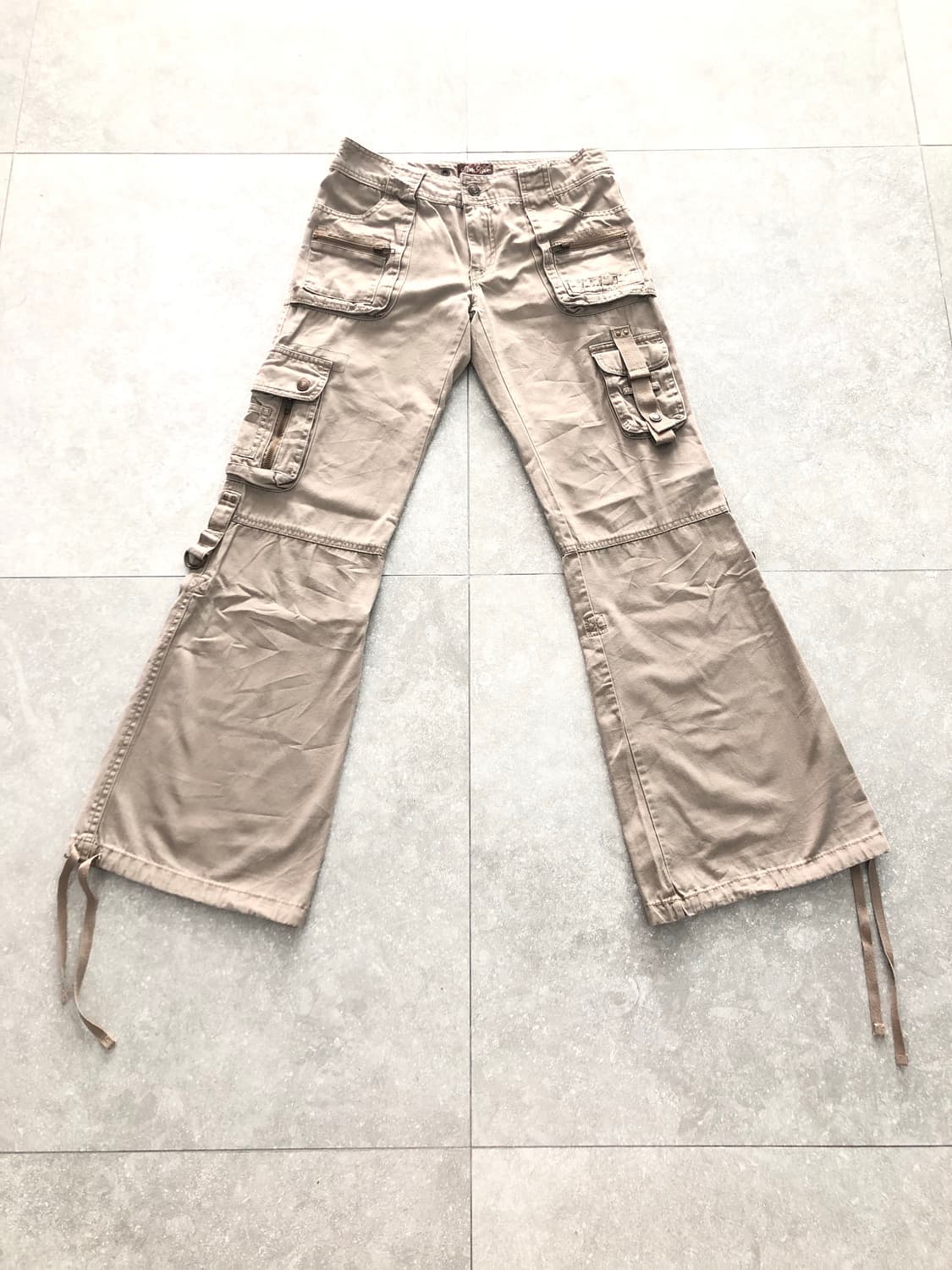 Rote Rose 미드라이즈 카고 팬츠 상품이미지2