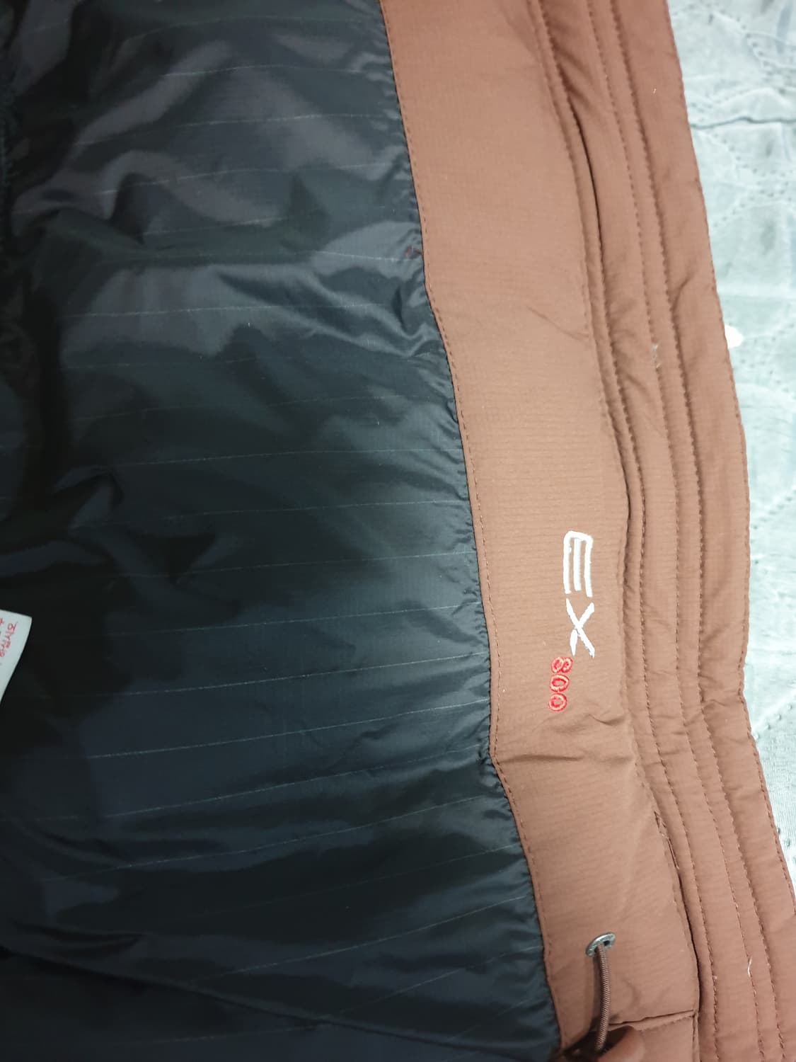 몽벨 폭스퍼 구스다운 윈드스토퍼 필800 패딩 브라운 (100) 상품이미지6