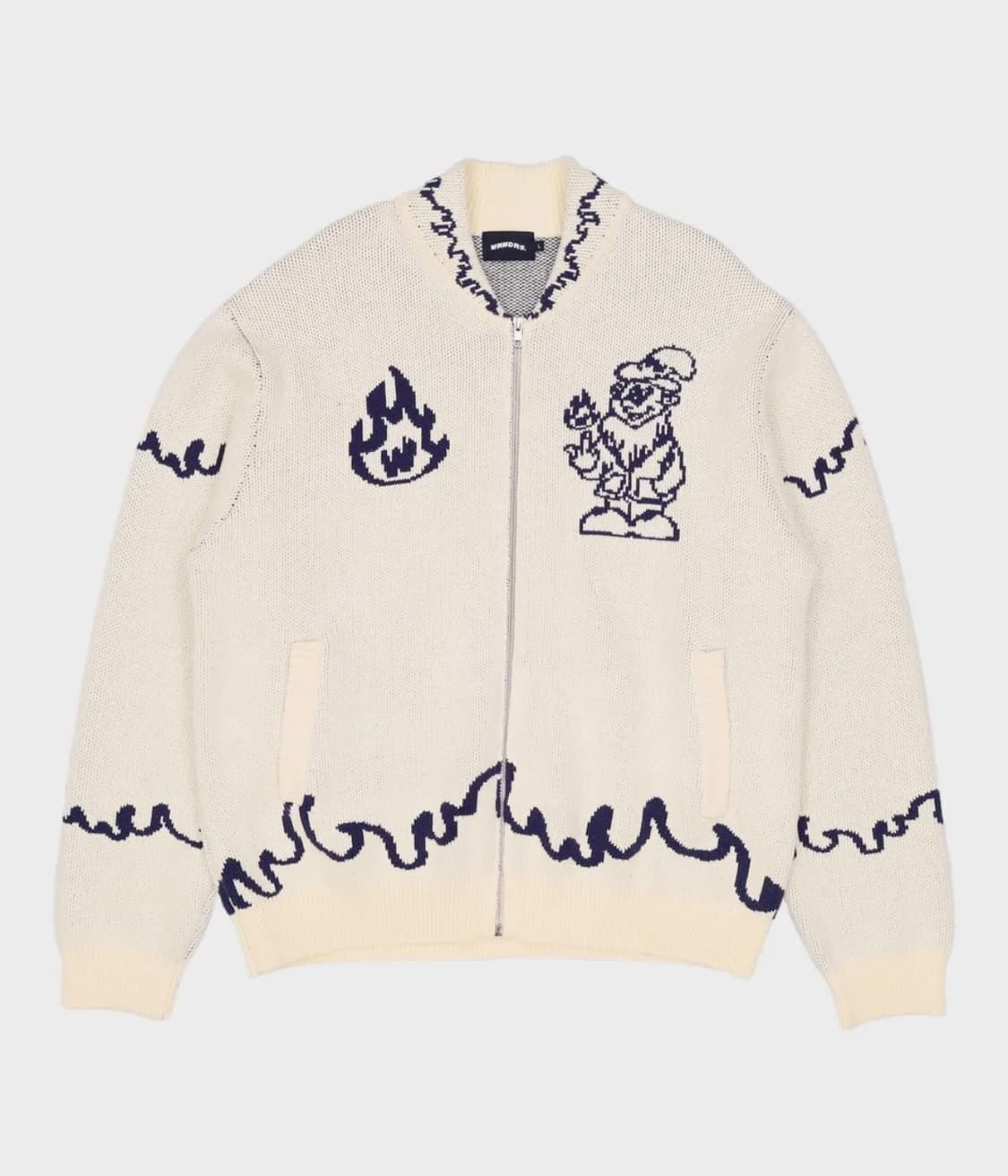 위캔더스 니트 집업 L 상품이미지1