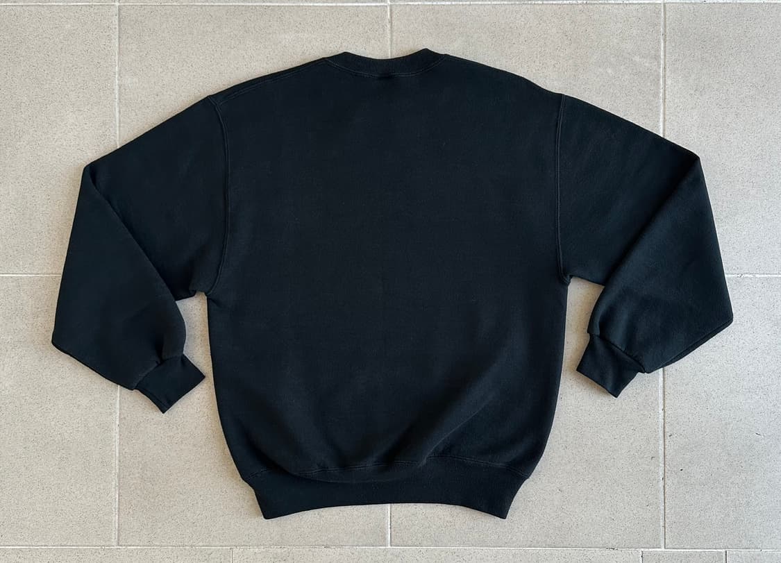 90s 빈티지 러셀 스웻셔츠 블랙 M USA 상품이미지2