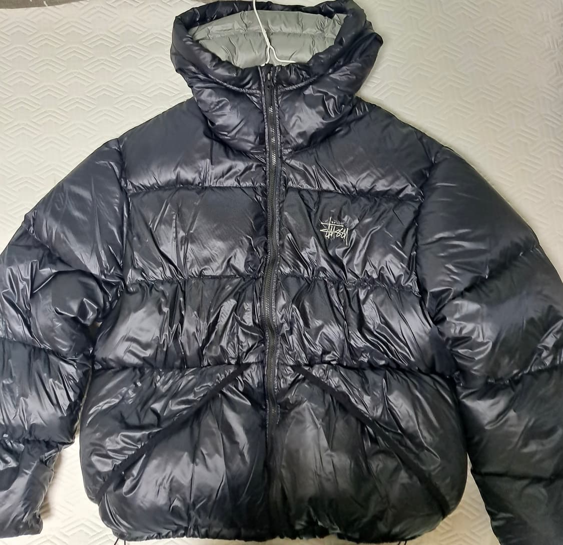 스투시 다운 파카 마이크로 립스탑 팬텀 블랙 상품이미지2