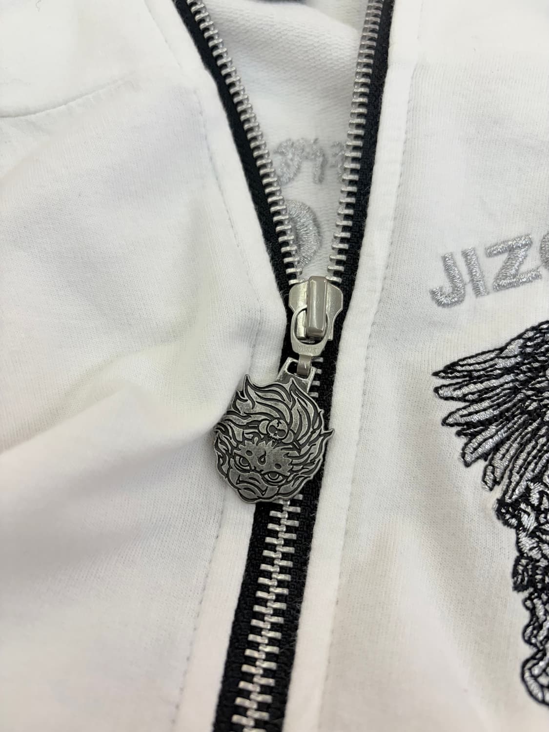 화이트 y2k 스터드 후드집업 상품이미지6