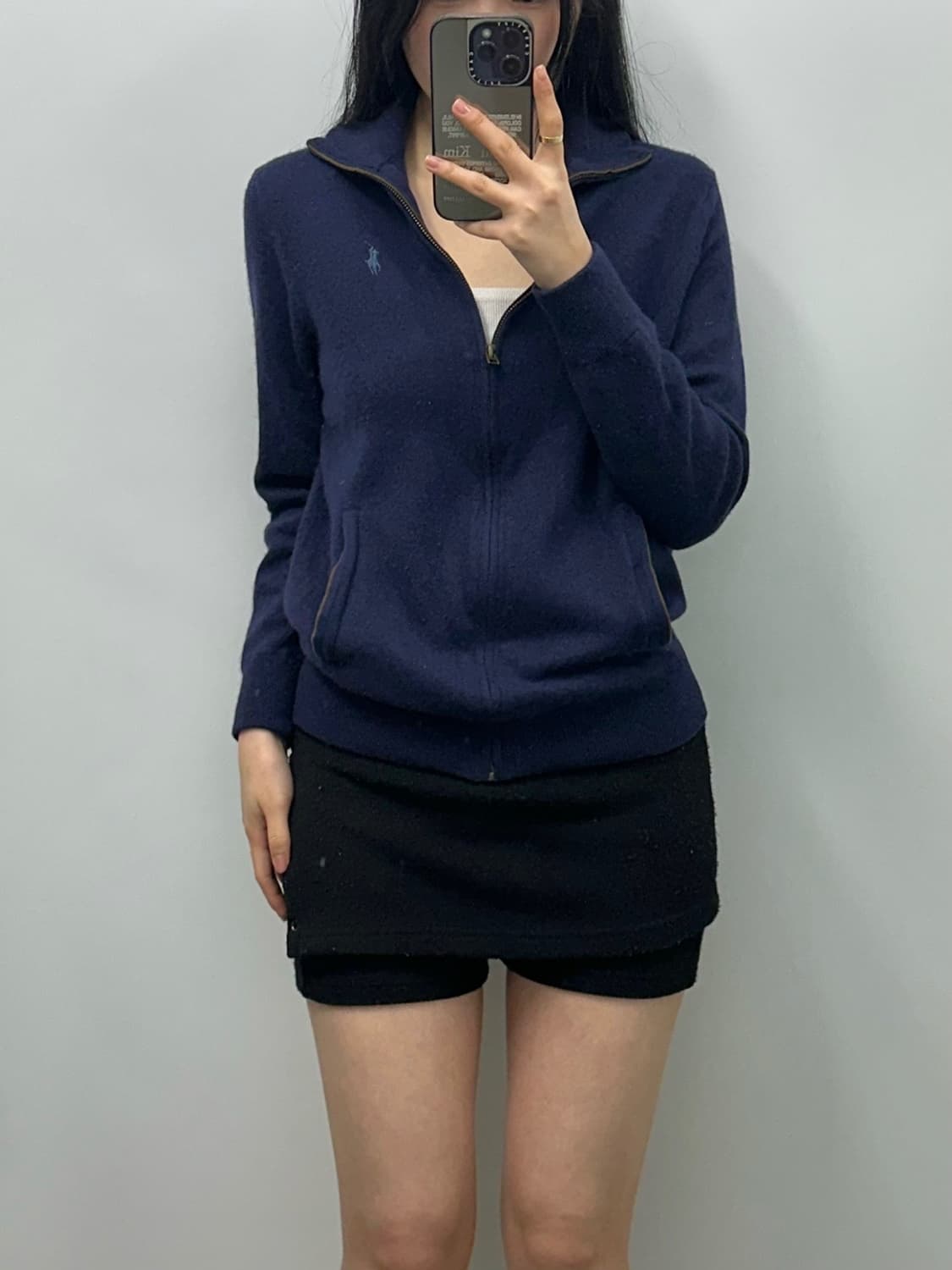 폴로 랄프로렌 신형 네이비 투웨이 니트 집업 상품이미지1