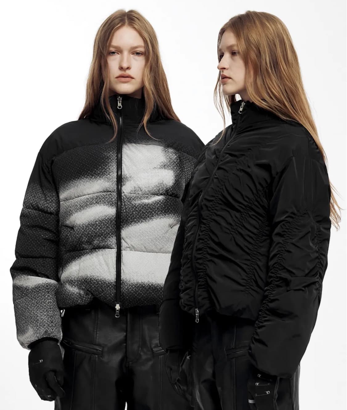 나체 글레어 리버시블 패딩 블랙 상품이미지1