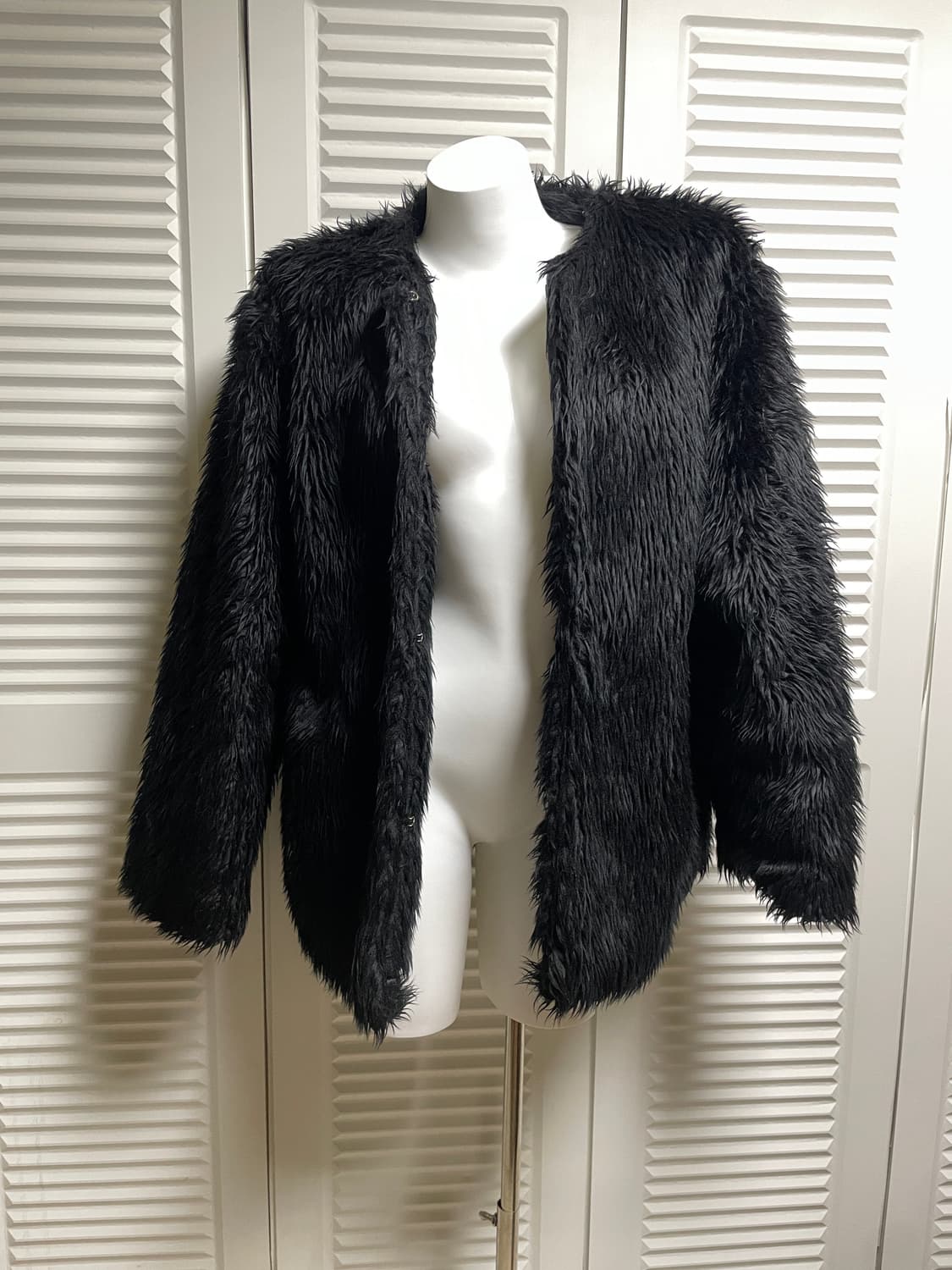 Soft Fur Jacket Black OS 상품이미지1