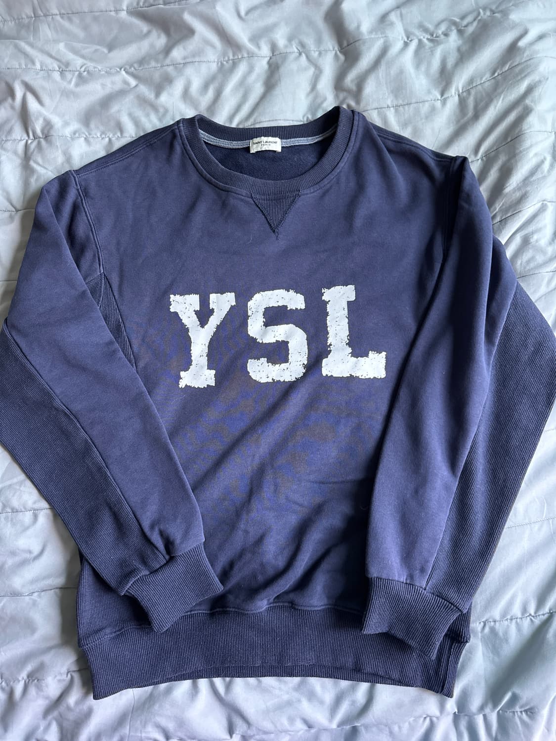 생로랑 YSL 네이비 맨투맨 남녀공용 상품이미지1