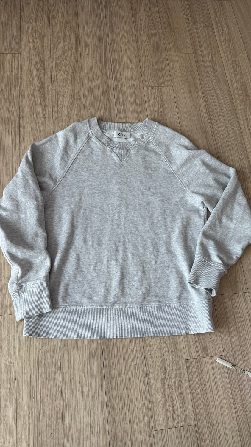 COS 베이직 그레이 코튼 맨투맨  xs  44-55 loop loop 상품이미지1