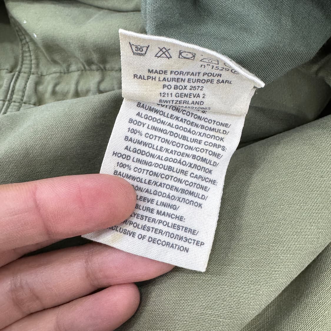 여성용 XXS 폴로 랄프로렌 데님앤서플라이 패치워크 야상 필드 자켓  상품이미지6