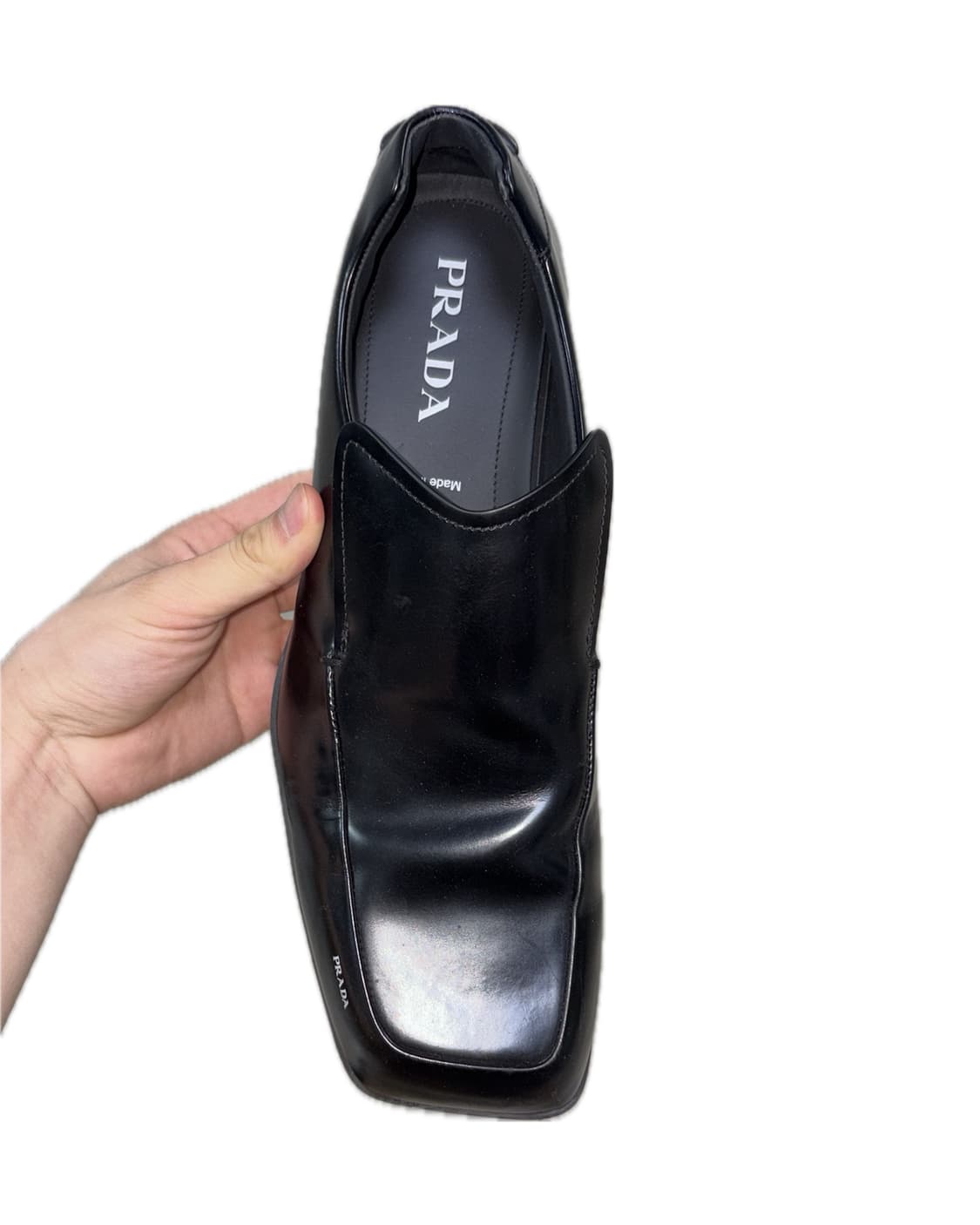 프라다 레이저 브러쉬드 레더 로퍼 상품이미지3