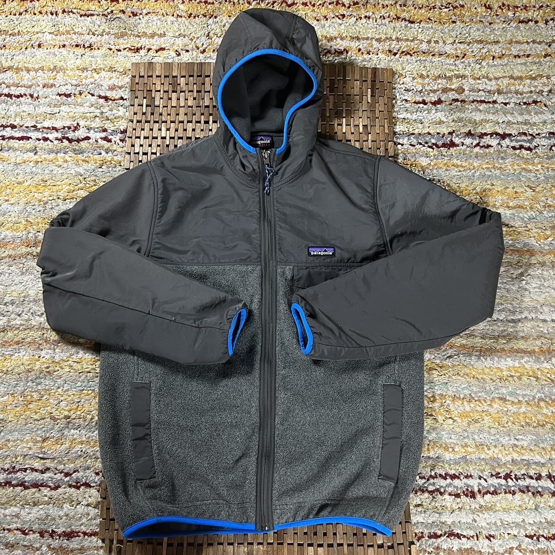 파타고니아 싱칠라 스냅-T 후디 블루그레이/블랙 상품이미지1