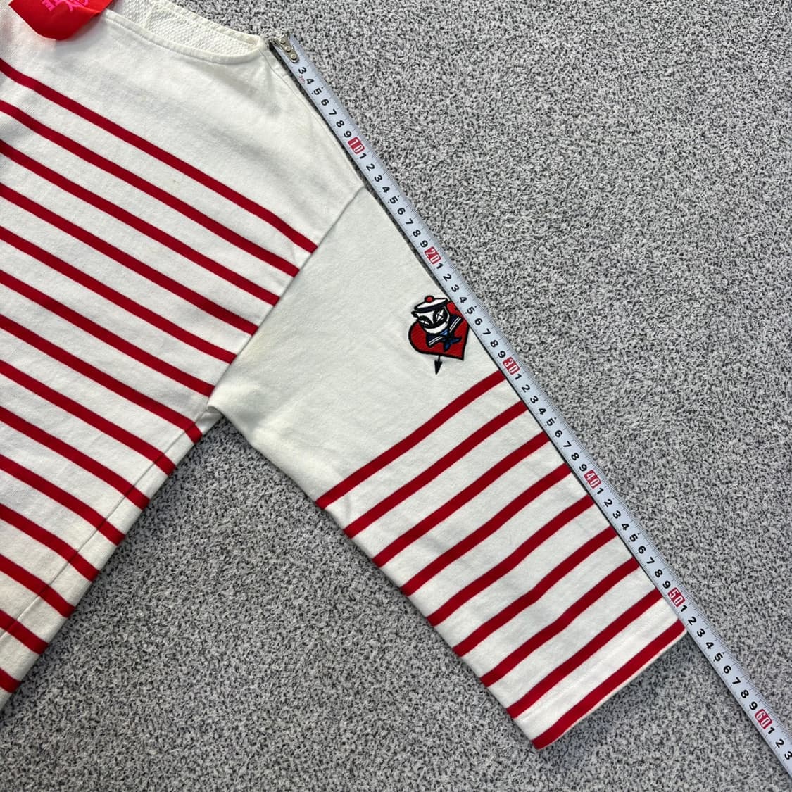 실측 럭키슈에뜨 여성 스트라이프 티셔츠 0331J 상품이미지8