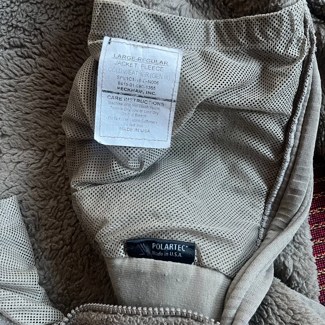 미군 폴라텍 플리스 후리스 U.S. ARMY GEN3 FLEECE 상품이미지5