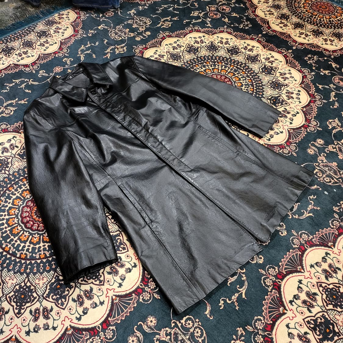 리얼 레더 롱 자켓 (XXL) 상품이미지3