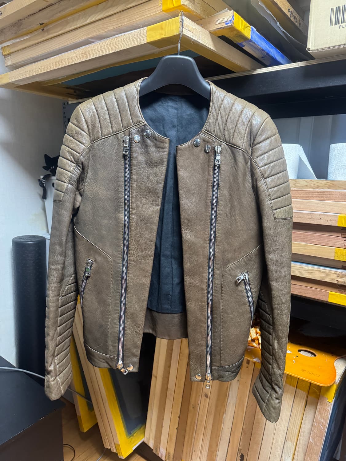 13ss 발망 balmain 가죽 라이더 자켓 상품이미지1