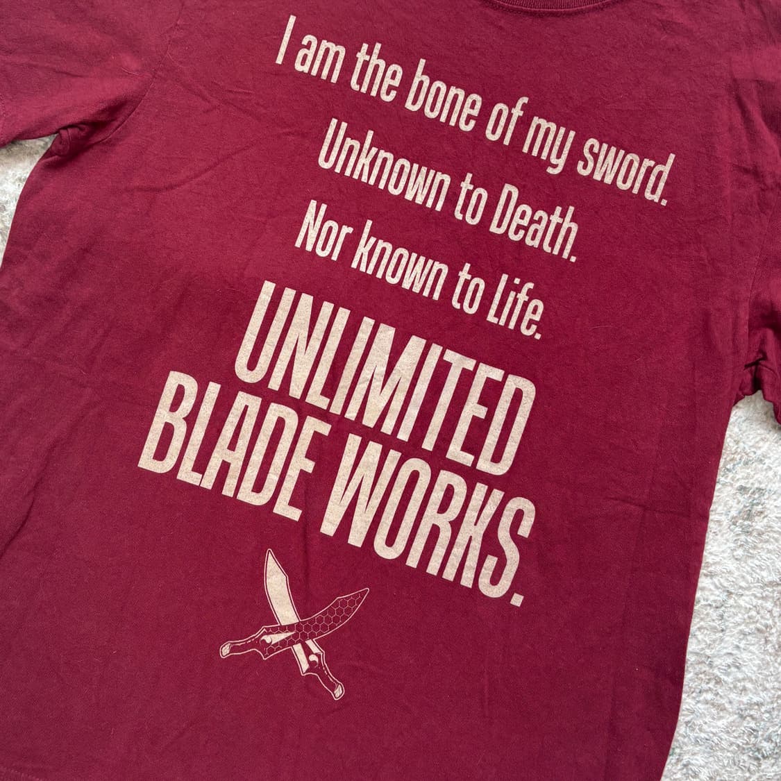 Fate Anime Quote Graphic T-Shirt 상품이미지2