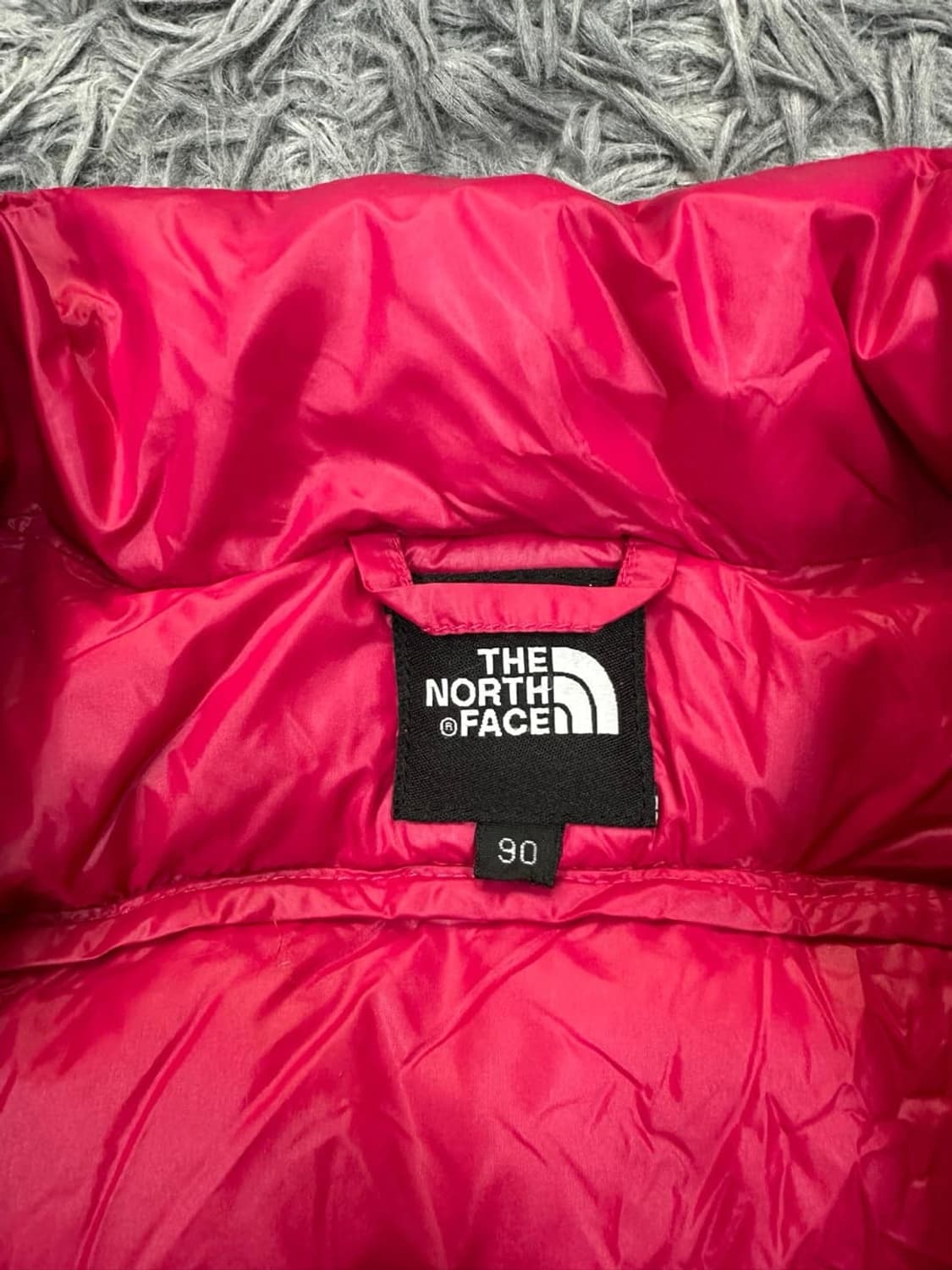 노스페이스 구스다운 핑크 경량패딩 점퍼 자켓(90) 상품이미지3