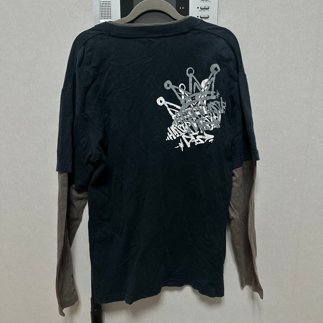 빈티지 프린팅 레이어드 롱슬리브 상품이미지3