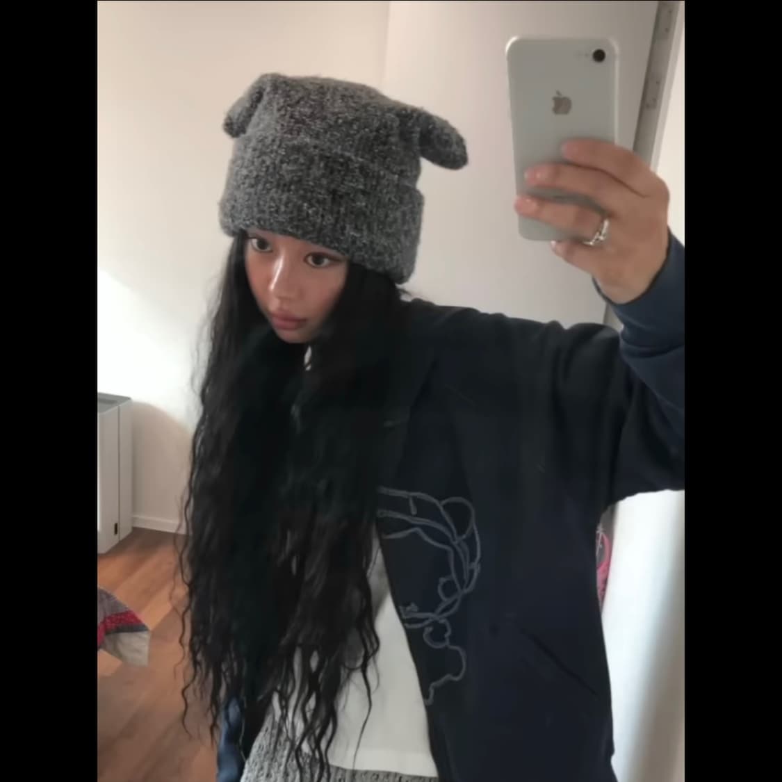 코이세이오 와이드 캣비니 그레이 (미개봉 새상품) 상품이미지2