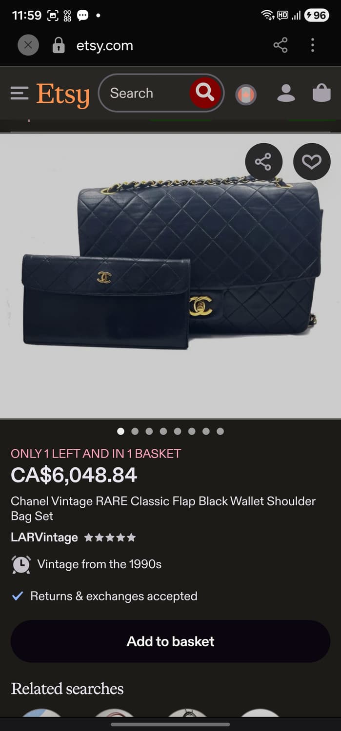 빈티지 샤넬 이너포켓 지갑 상품이미지7