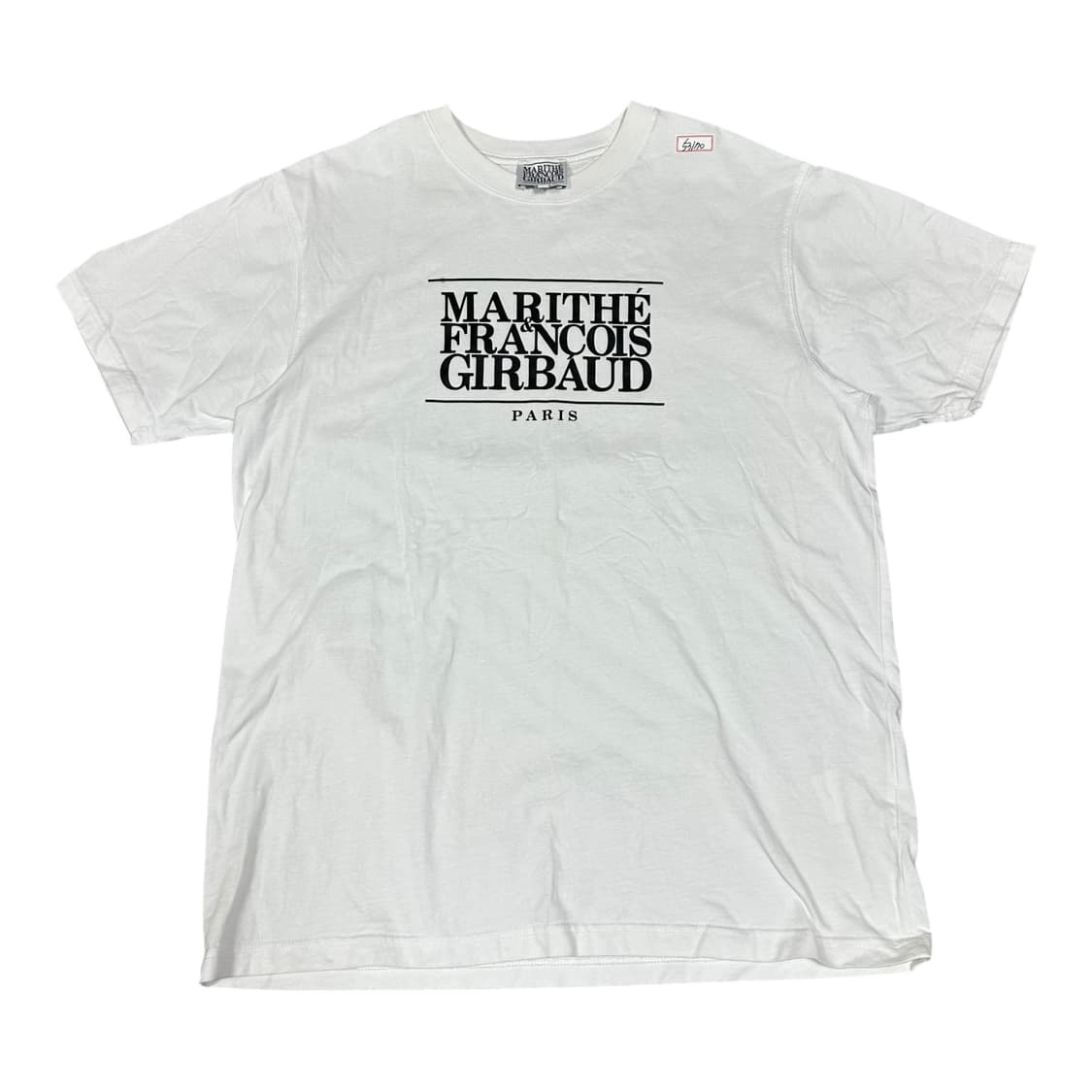 ✨ (바배) 마리떼 프랑소와 저버 빅로고 화이트 반팔티  상품이미지1