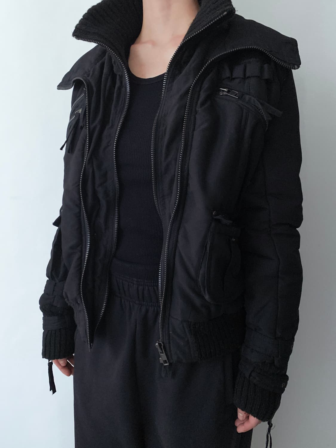 Black Utility Padded Jacket 상품이미지1