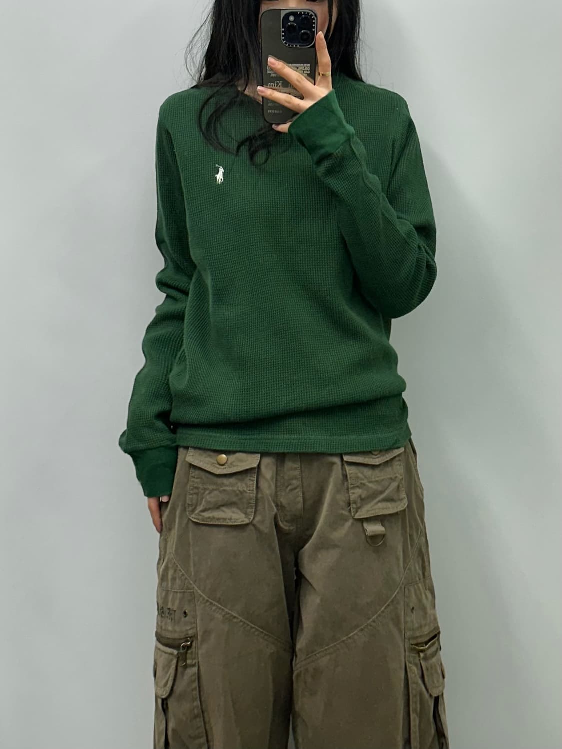 폴로 랄프로렌 신형 딥그린 와플 니트 상품이미지1