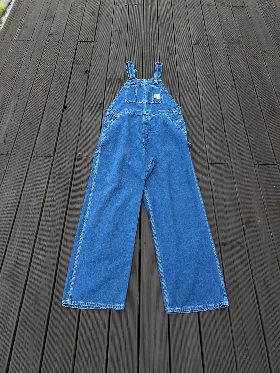 00s 칼하트 USA 오버롤 데님팬츠 상품이미지2