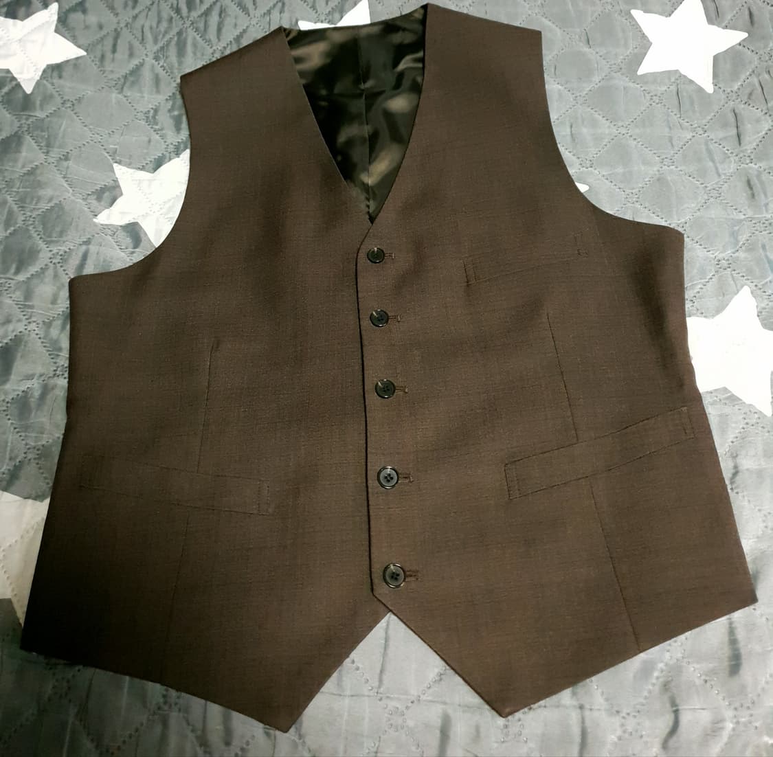 (맞춤정장) 구월양복 이태리원단 클래식 수트+베스트 셋업 다크브라운 상품이미지4