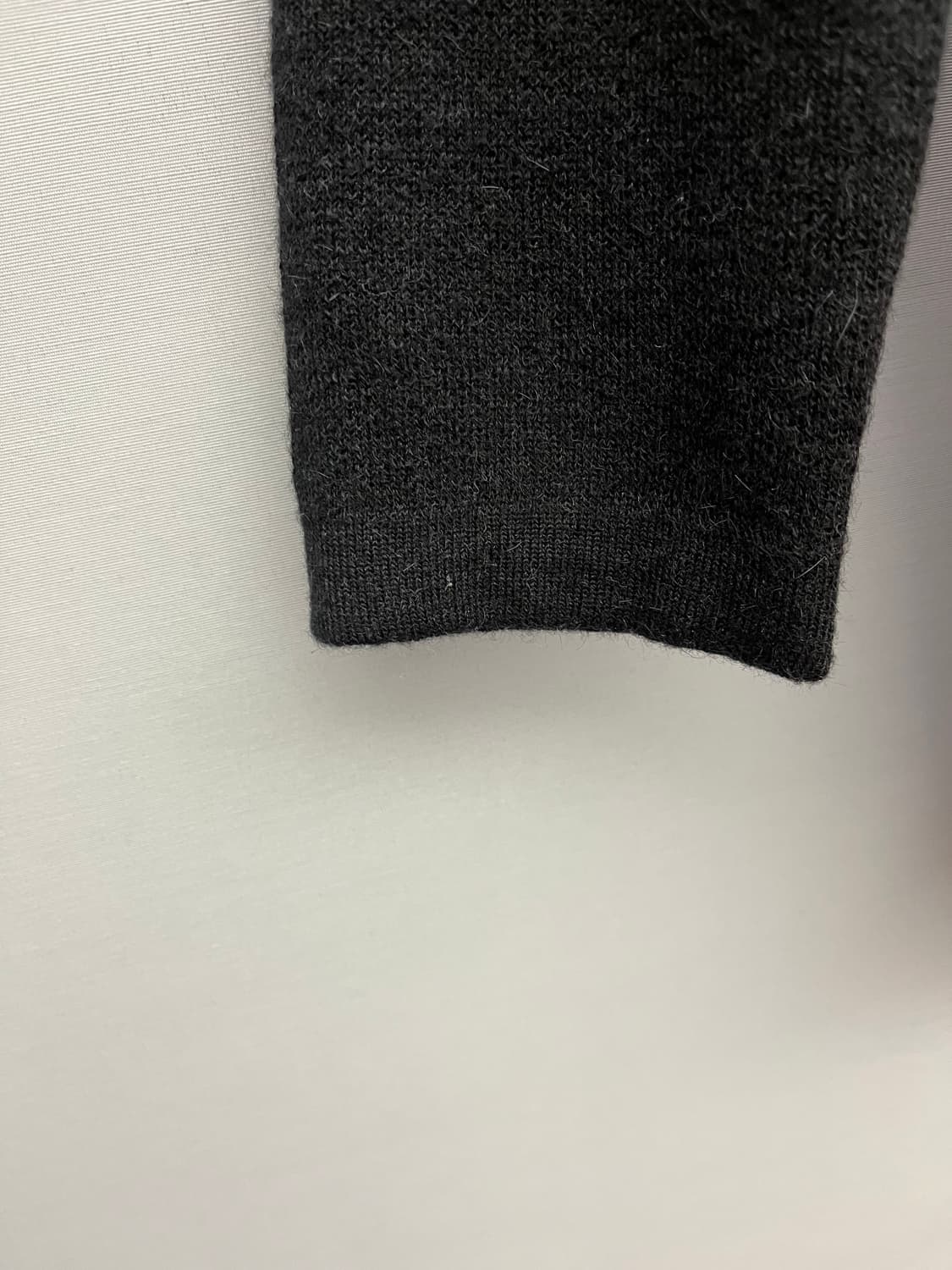 SYSTEM 시스템옴므 울 블랙 집업 가디건 상품이미지9