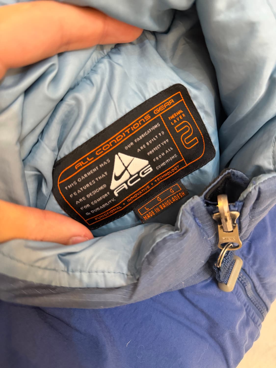 00s 나이키 ACG 패딩조끼 베스트 로얄블루 상품이미지5