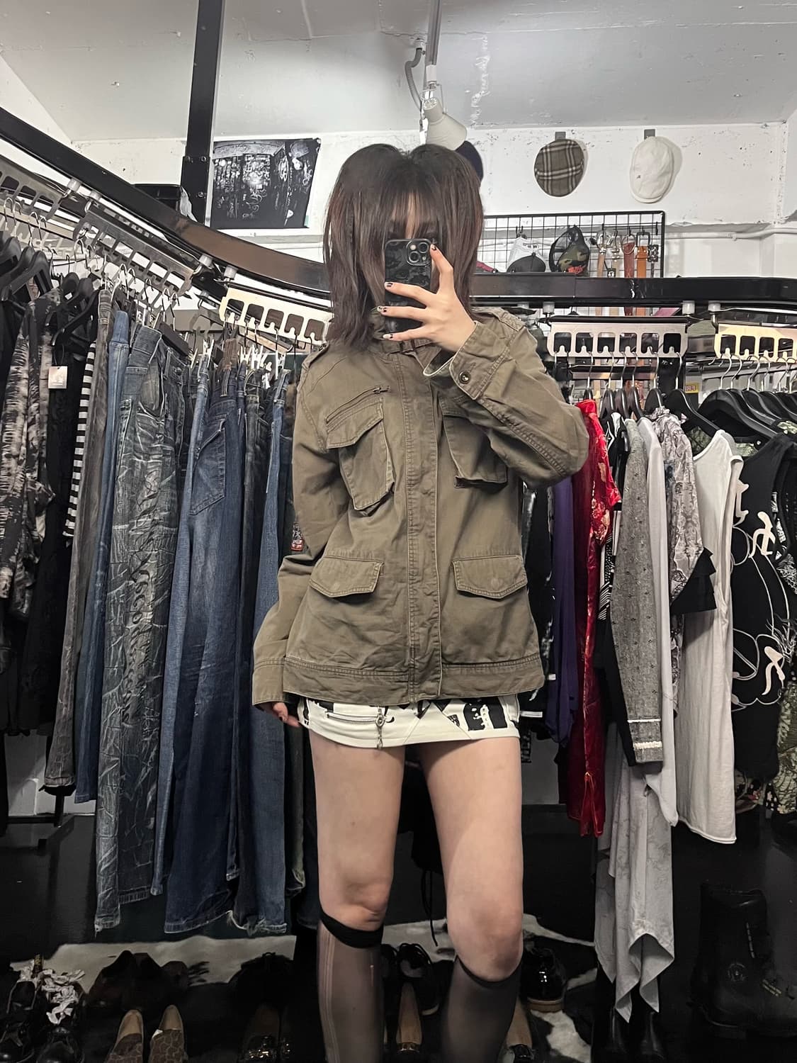 Y2K 카키 자켓 상품이미지1