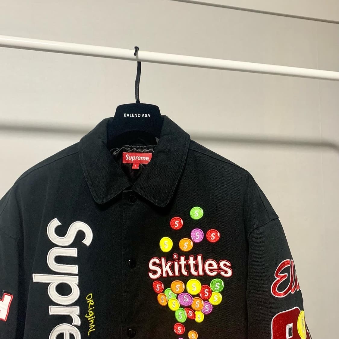 정품/21FW 슈프림 x 스키틀즈 미첼 네스 바시티  상품이미지4