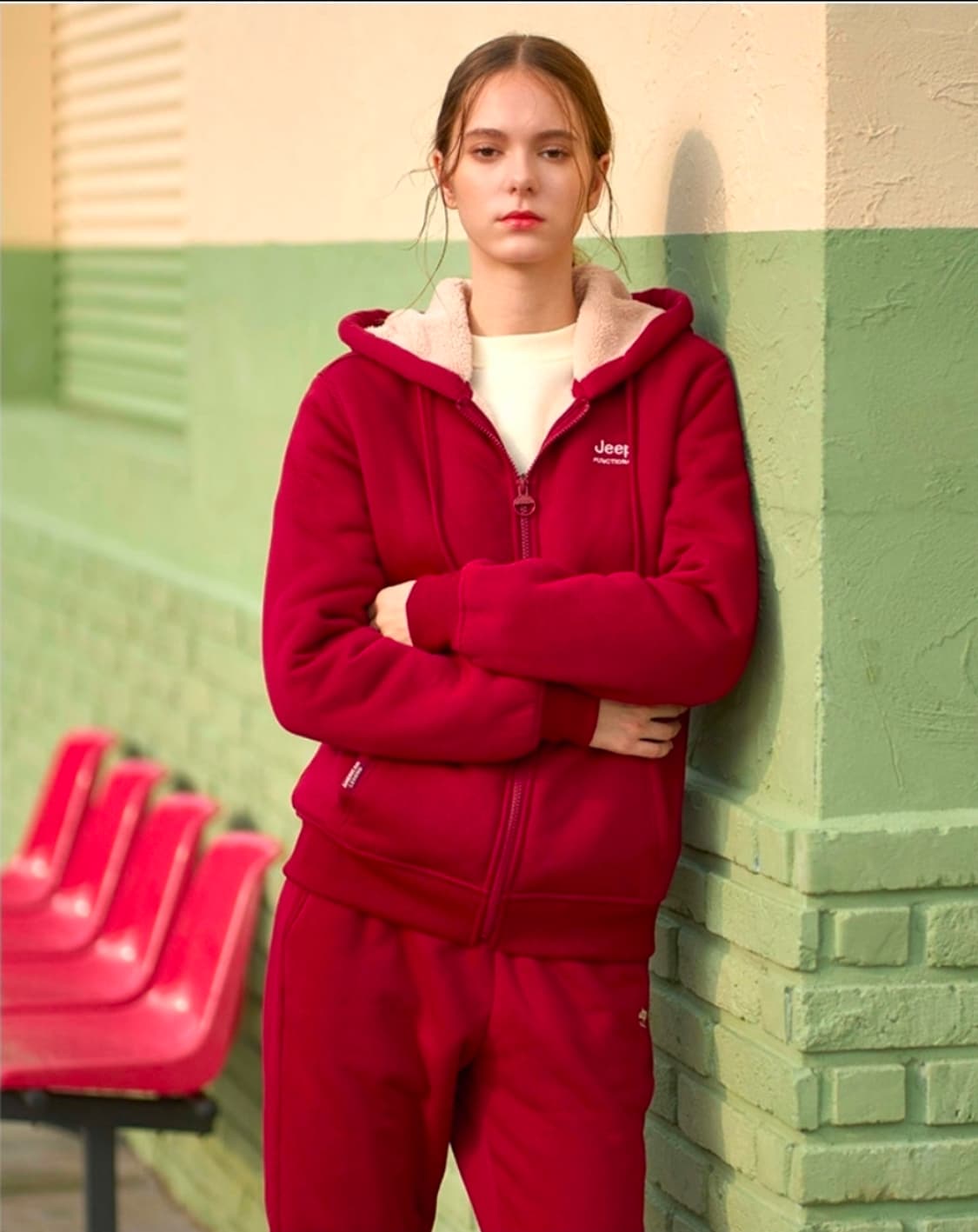 (미개봉S) 지프 여성 후드셋업 + 패딩조끼 일괄 상품이미지9