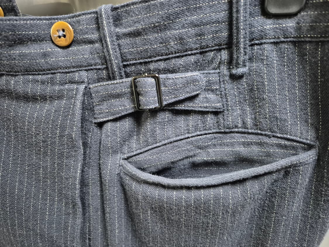 더블알엘 네이비 핀스트라이프 울 트루져 상품이미지4