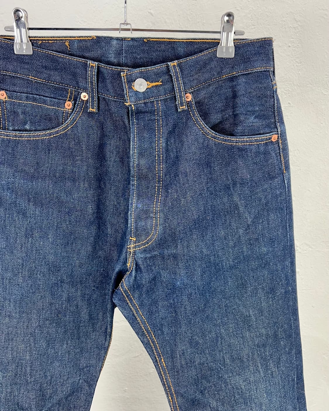 리바이스 501xx 블랭크 탭 오리지널 다크 인디고 데님 팬츠 상품이미지3