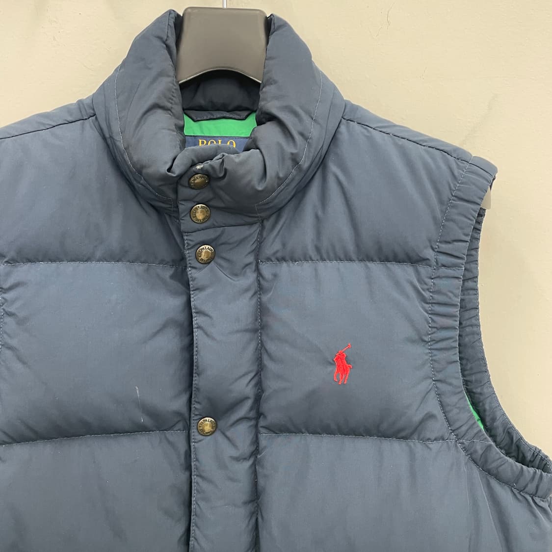 폴로 랄프로렌 네이비 오리털 패딩 조끼 상품이미지3