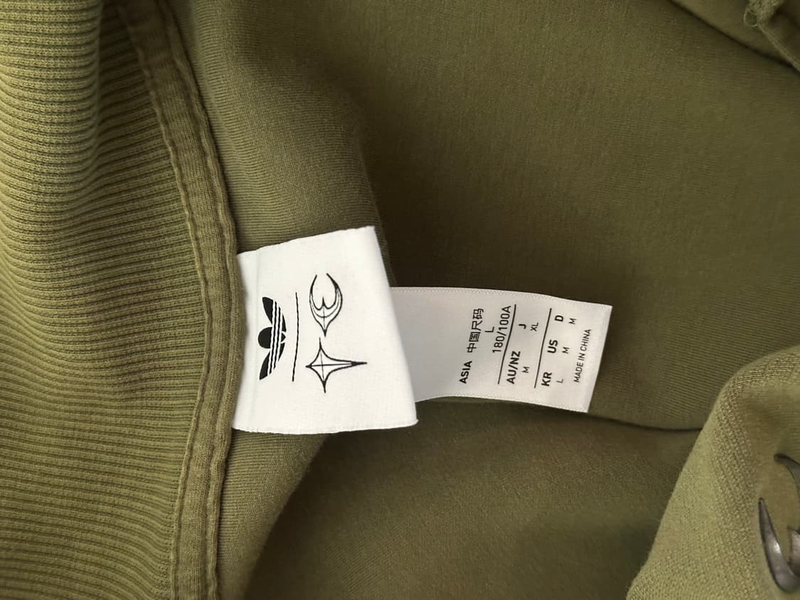 아디다스 x 떠그클럽 트랙탑 올리브 L 상품이미지3