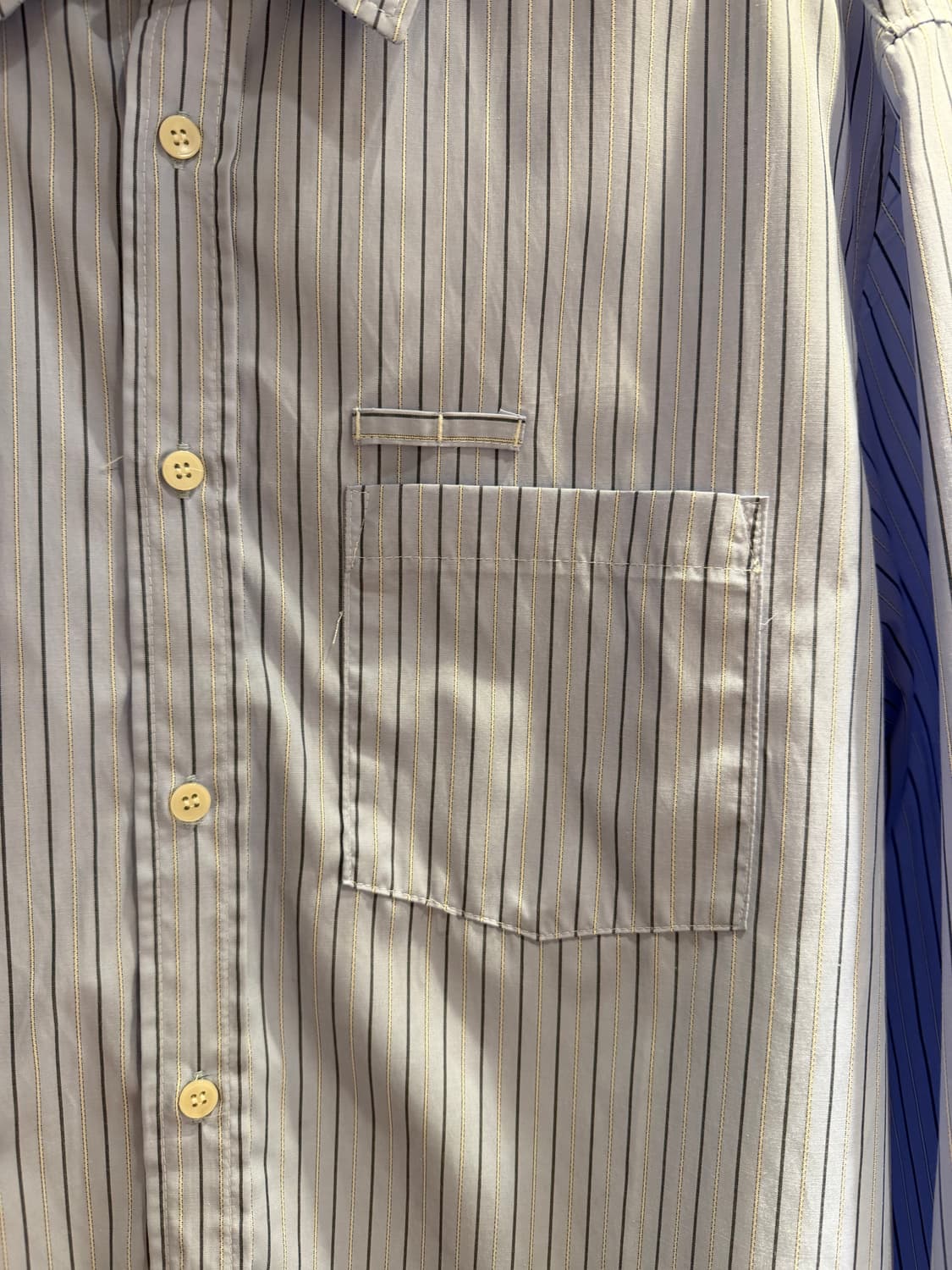 틀영 op 라이트 스트라이프 셔츠 / 올데이 투포켓 샴브레이 셔츠 XL 상품이미지2