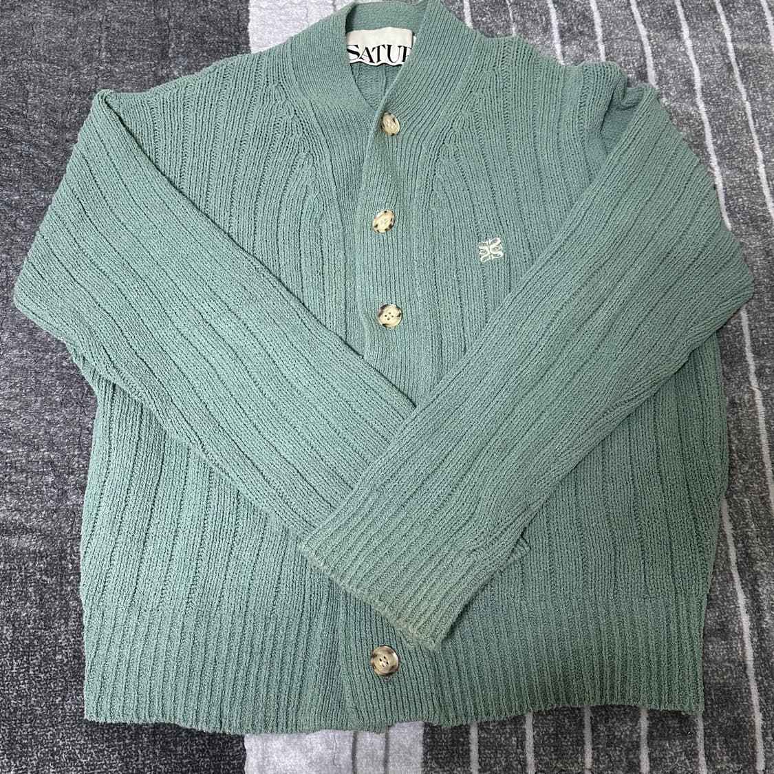 세터 가디건 그린 상품이미지1