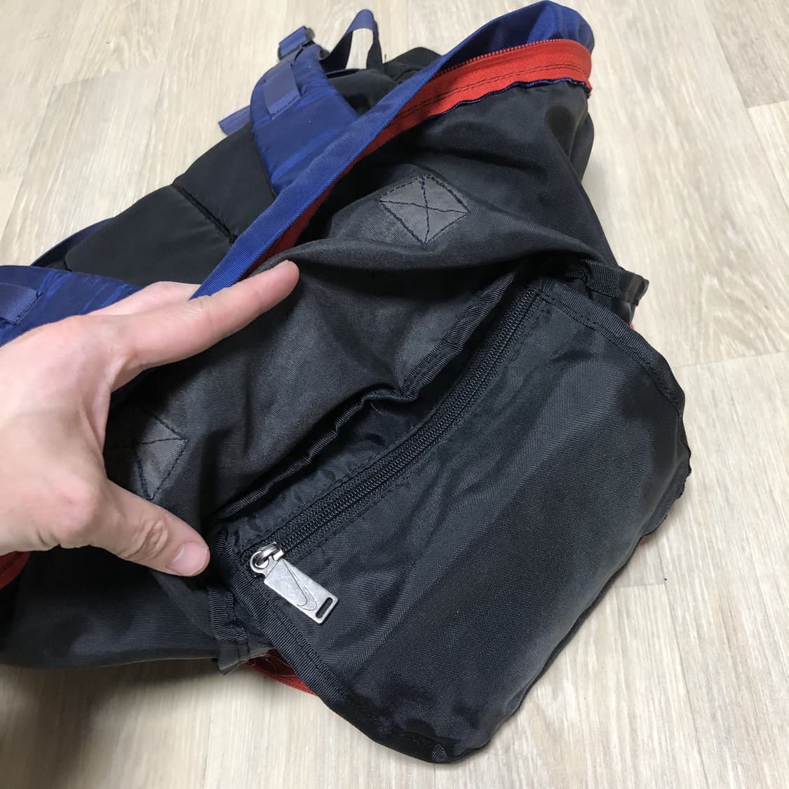 (OS) 90's 나이키 NIKE ACG 유틸리티 백팩 가방 네이비 레드 상품이미지4