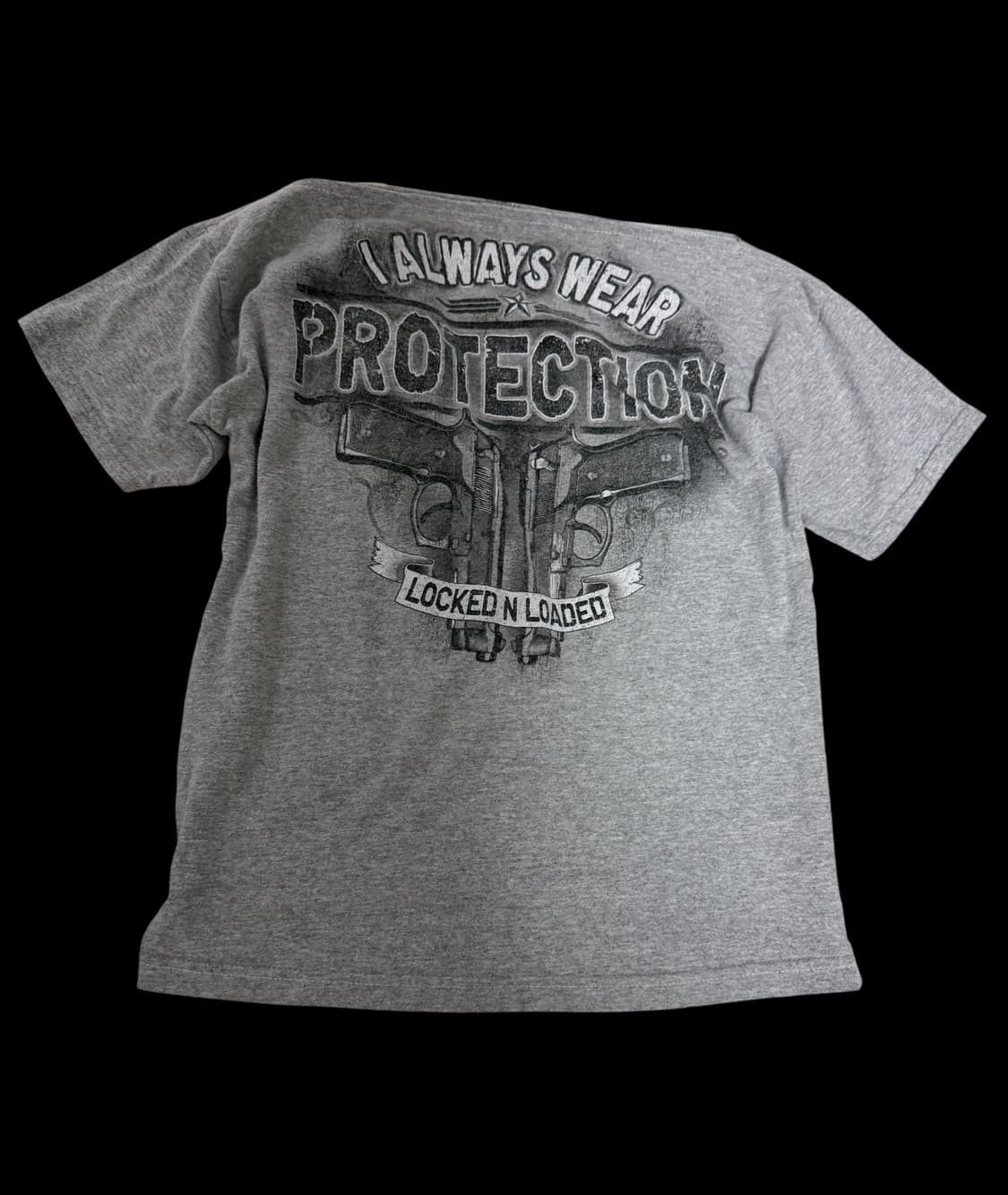 립넥 권총 반팔티 그레이 상품이미지1