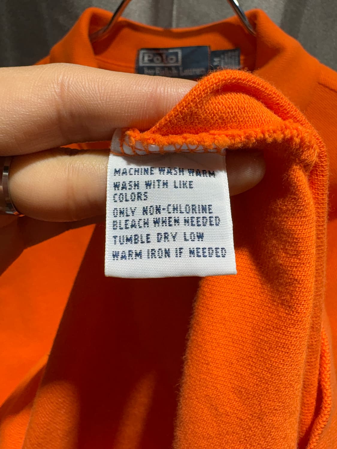 M 폴로랄프로렌 그린포니 오렌지 카라 롱슬리브 상품이미지6