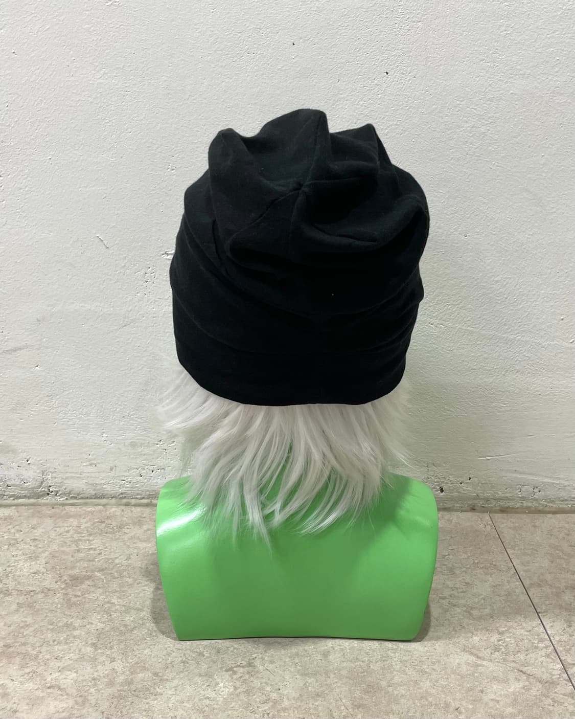 Black Patchwork Long Beanie Cap  상품이미지5
