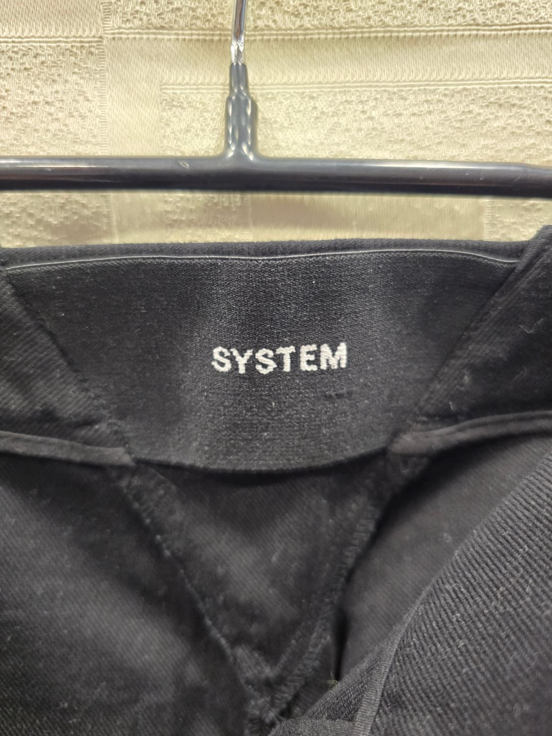 거의새거) 시스템 SYSTEM 블랙 와이드 팬츠 S(26~27) 상품이미지7