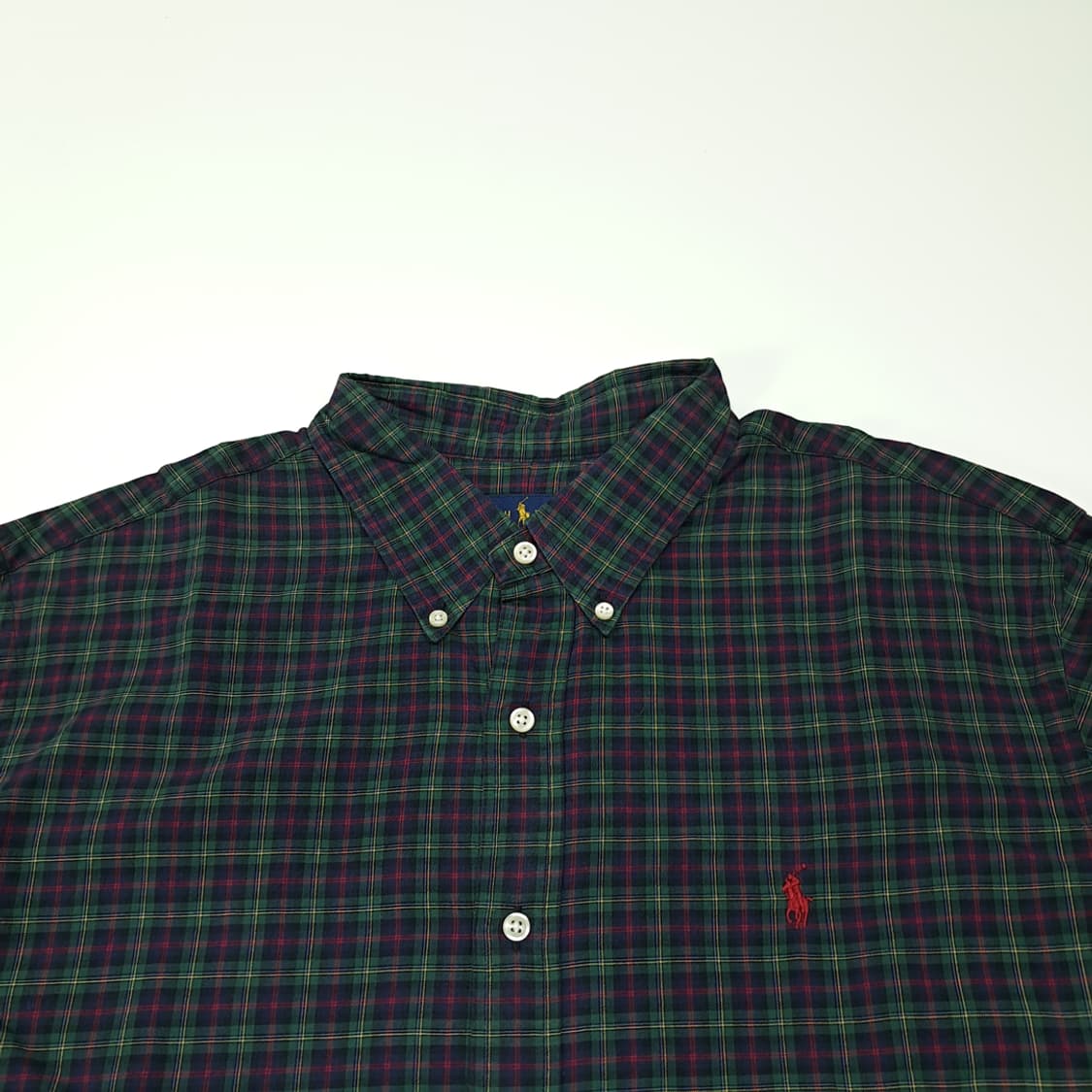 CL578 2XL 폴로 00s 모던 블랙워치 타탄체크 셔츠 남방 상품이미지2
