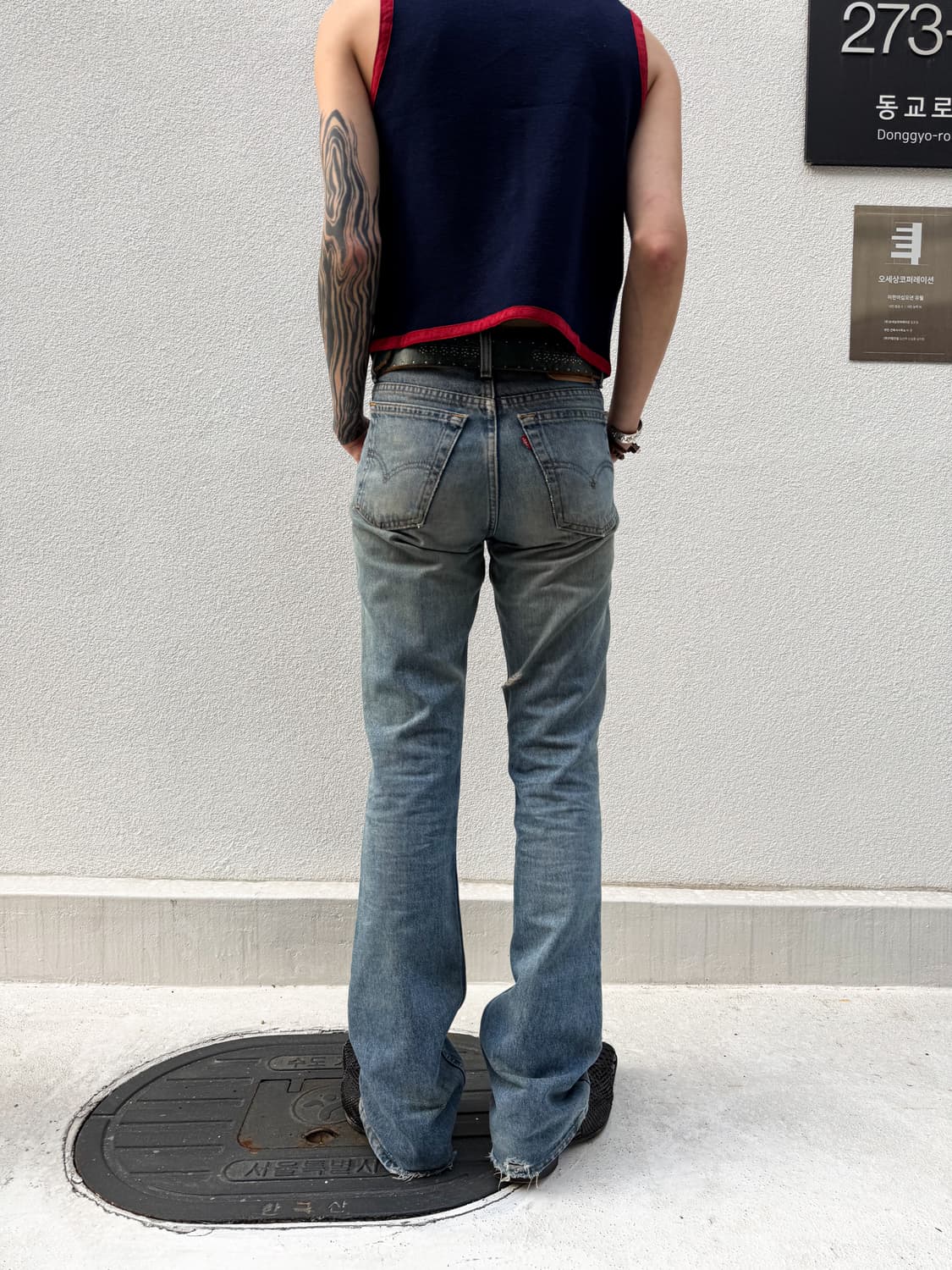90’s Levi’s 517 – Light Fade Boot-cut  상품이미지5