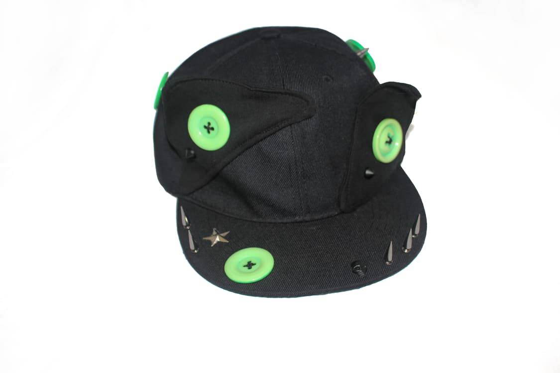 NEON-GREEN Cat-Ear spike snapback 상품이미지1